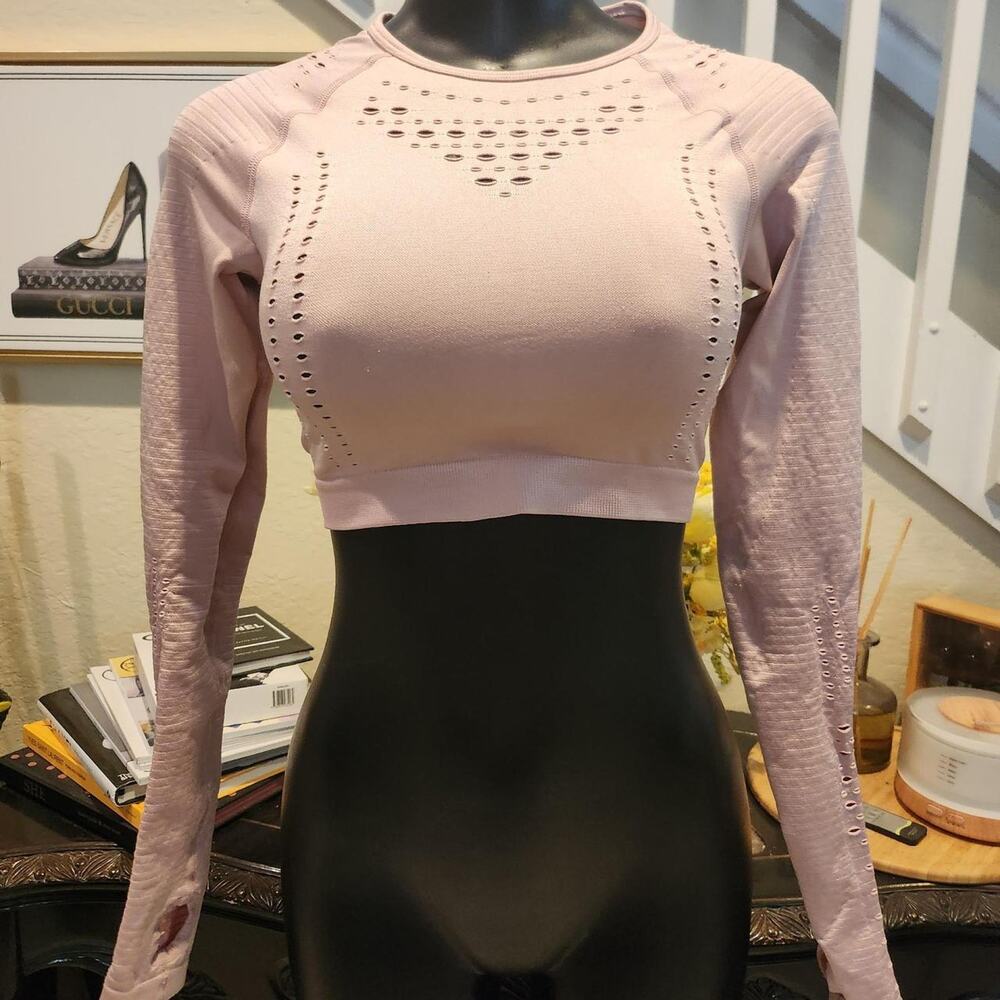 Gymshark Glow Long Sleeve Seamless Crop Top size S
